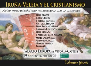 Lee más sobre el artículo Sobre mi participación en la jornada «Iruña-Veleia y el cristianismo», en Vitoria-Gasteiz, 19-11-2016