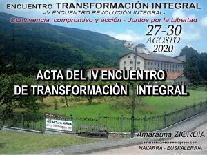 Lee más sobre el artículo ACTA DEL IV ENCUENTRO DE TRANSFORMACIÓN   INTEGRAL