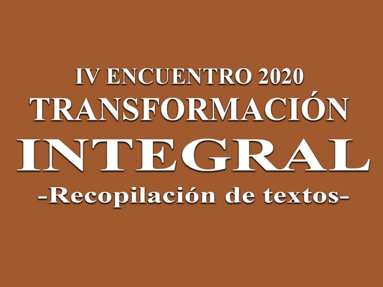 Lee más sobre el artículo Se ha publicado el libro del IV ENCUENTRO DE TRANSFORMACIÓN INTEGRAL