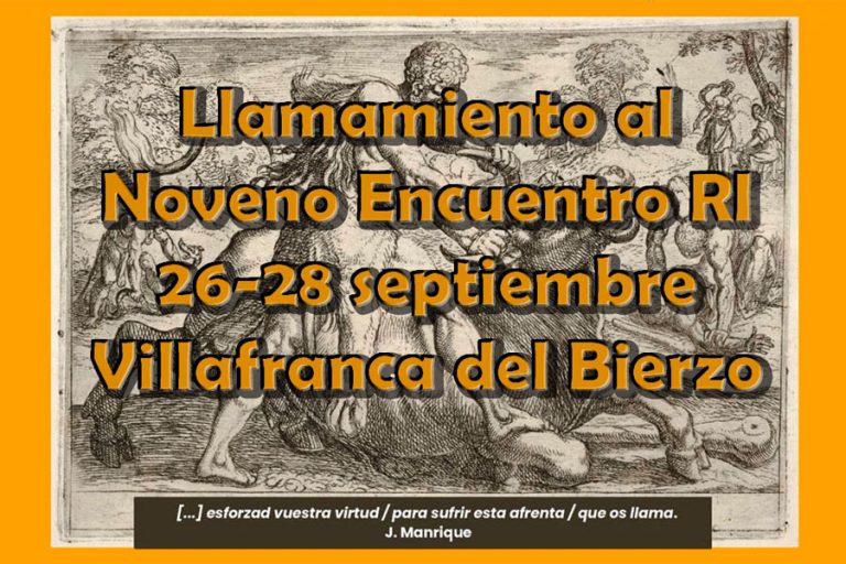 Lee más sobre el artículo Llamamiento al 9º Encuentro RI. 26-28 de septiembre. Villafranca del Bierzo